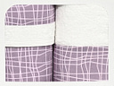 Family Enterprise Σετ 3 τμχ πετσέτες με μπορντούρα μπάνιου, προσώπου, χεριών 100% βαμβακερές 450ΓΡ 012001011Σ8