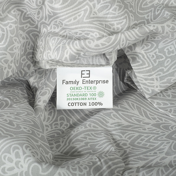 Family Enterprise Σετ 3 τμχ σεντόνι υπέρδιπλο με λάστιχο 1,80 Χ 2,00 +35 + δύο μαξιλαροθήκες βαμβακερό 100% εμπριμέ 002047011Σ11